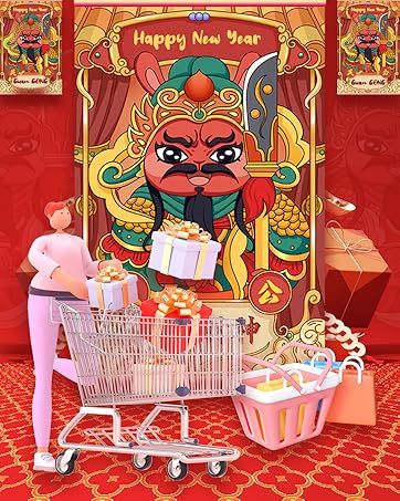 Guan Yu Statue, Guan Gong Statue, Kwan Kung, Kuan Gong Statue - God of Wealth