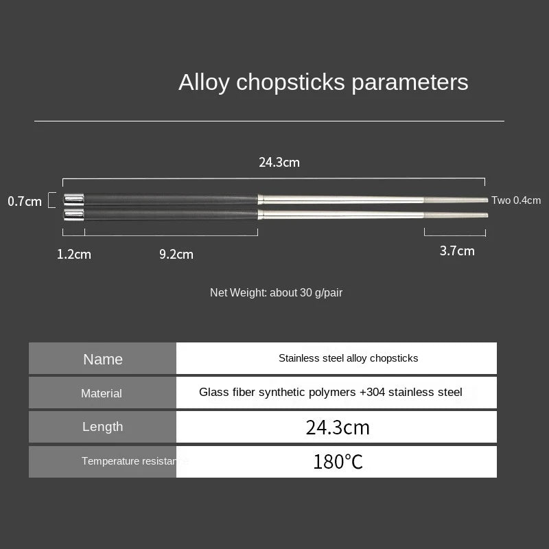 10 Pair / Set Stainless Steel Non-slip Alloy Chopsticks Home Hotel Restaurant Portable Healthy Food Stick for Sushi Chopsticks Buy Our Tea