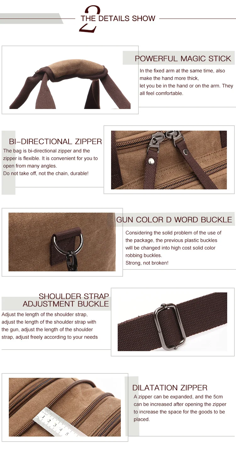 2020 leisure travel tote bag large capacity bags retro canvas luggage bag travel luggage