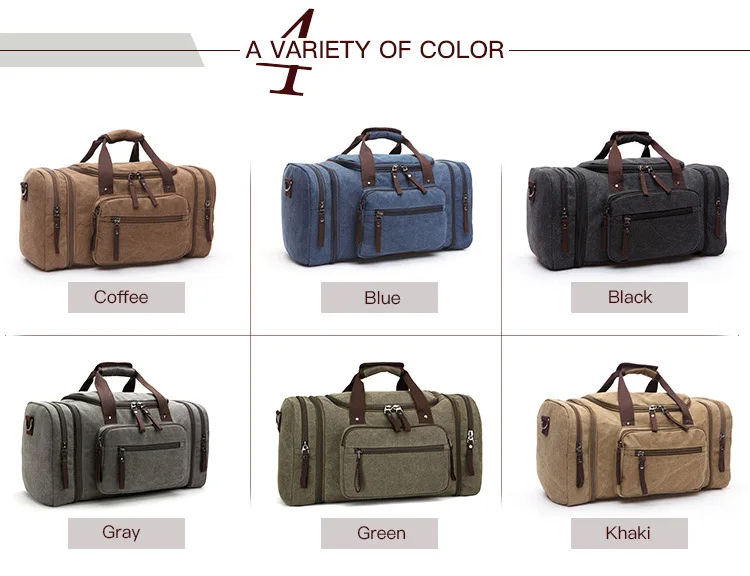 2020 leisure travel tote bag large capacity bags retro canvas luggage bag travel luggage