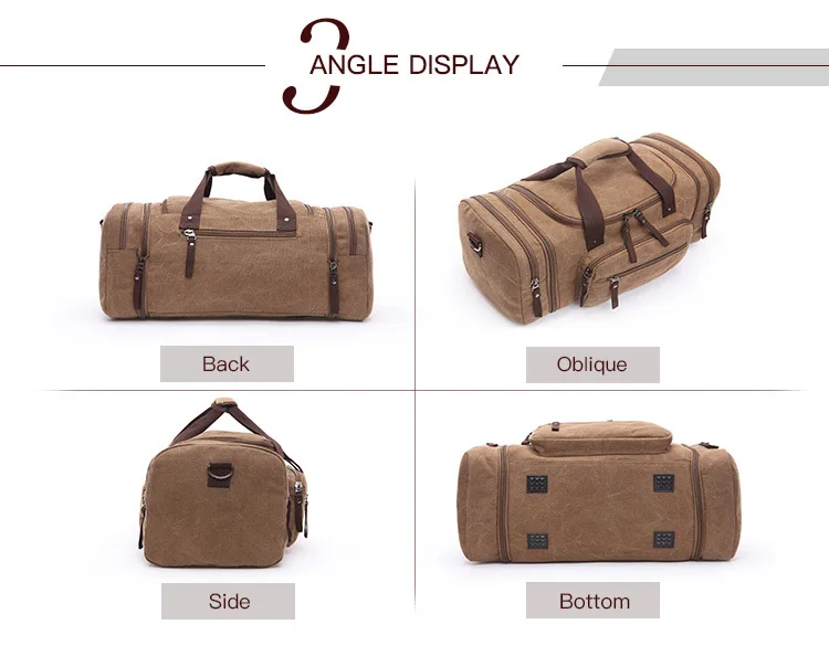 2020 leisure travel tote bag large capacity bags retro canvas luggage bag travel luggage