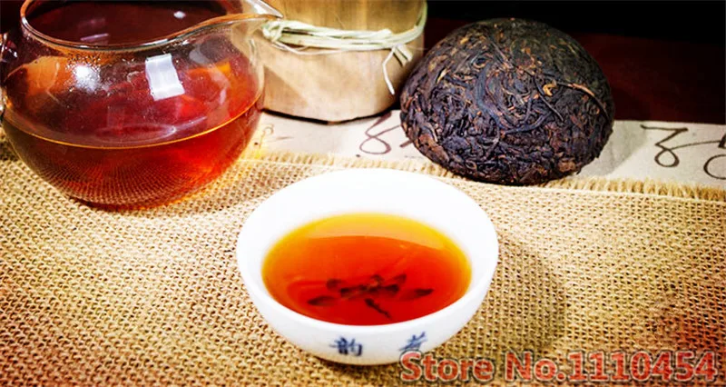  C-PE035 5 pcs shu puer Top Grade Chinese yunnan original Puer Tea 500g Health Care Ripe Pu er Puerh Pu'er Tea Free Shipping 