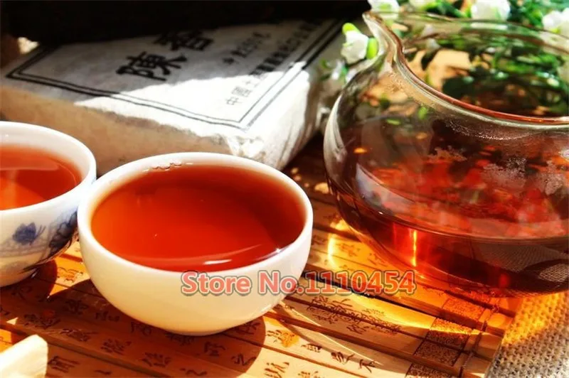  25 years old Puer tea health care pu er tea pu erh compressed pu'er brick Puerh Yunnan ancient trees fragrant old brick tea 