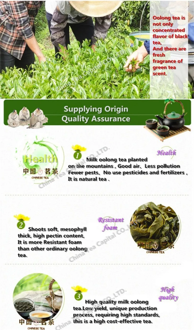  Promotion 250g Milk Oolong Tea High Quality Tiguanyin Green Tea Taiwan jin xuan Milk Oolong Health Care Milk Tea 