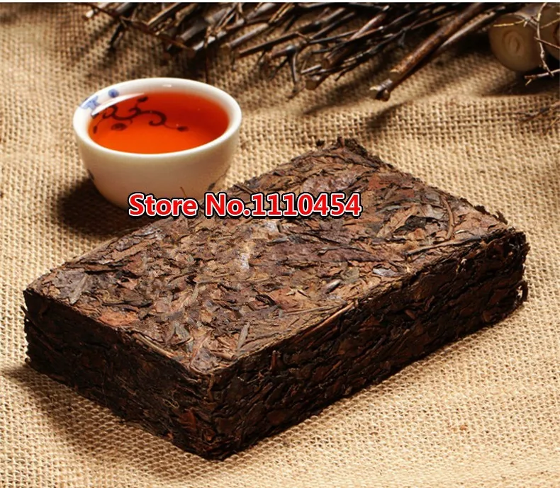  Made In1970 Ripe Pu er Tea 250g Oldest Shu Puer Tea Ancestor Antique Honey Sweet Dull-red Puerh Tea Ancient Tree Pu'er Tea Brick 