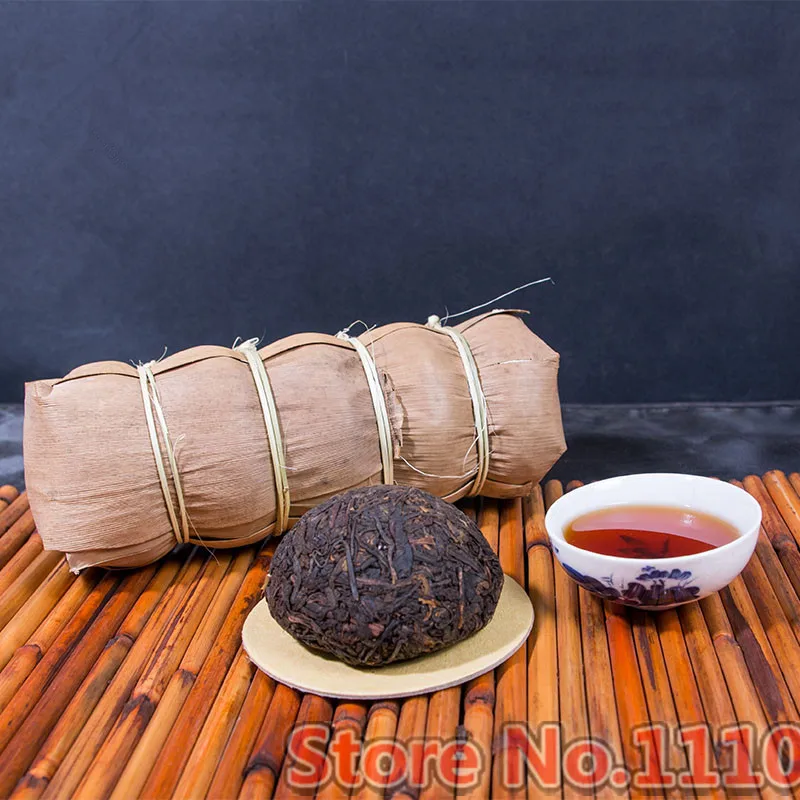  C-PE035 5 pcs shu puer Top Grade Chinese yunnan original Puer Tea 500g Health Care Ripe Pu er Puerh Pu'er Tea Free Shipping 