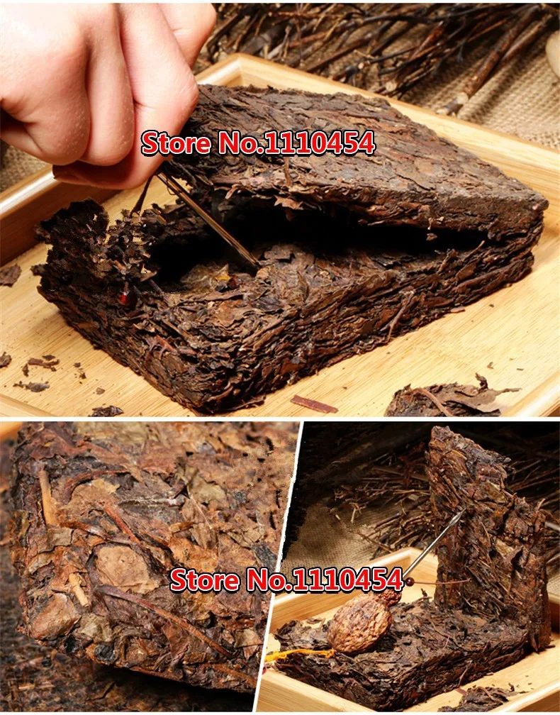  Made In1970 Ripe Pu er Tea 250g Oldest Shu Puer Tea Ancestor Antique Honey Sweet Dull-red Puerh Tea Ancient Tree Pu'er Tea Brick 