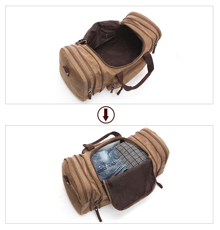 2020 leisure travel tote bag large capacity bags retro canvas luggage bag travel luggage