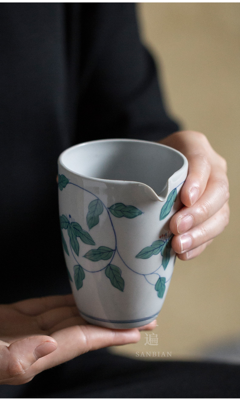 Grass and Wood Gray Hand-Painted Five-Seed Lotus Fair Mug_04.jpg