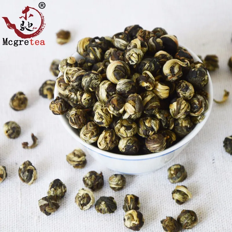[mcgretea]2022 Promotion ! 250g superior Jasmine Flower Tea Premium Jasmine Dragon Pearl Tea Health Care Green Wholesale Chinese Tea