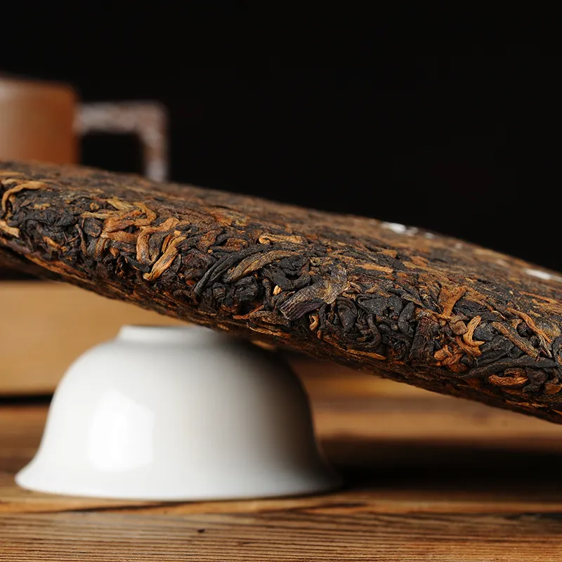 15 Years Aged Zhong Cha Green Seal Chinese Pu er Tea Yunnan Cooked Puer Ripe 357g