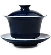 Liang baobao Porcelain Gaiwan 5oz/150ml Teacup White Glazed Tea Cup Tureen Chinese Sancai Cover B...