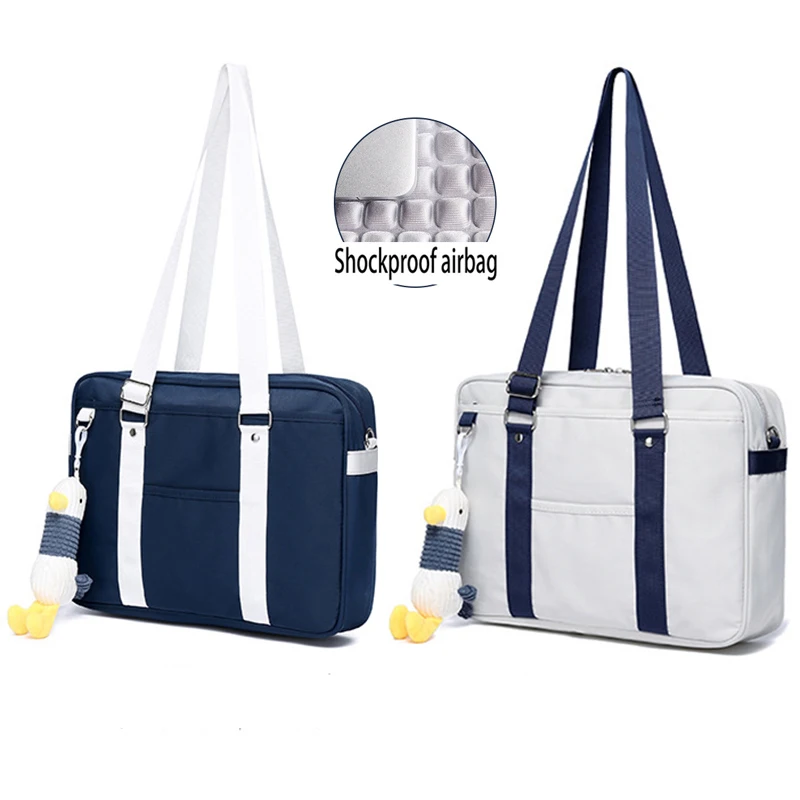 Japan Style Lolita JK Student ShoulderBags Briefcase Waterproof Laptop Bags Handbags Message Bags With Shockproof Airbag