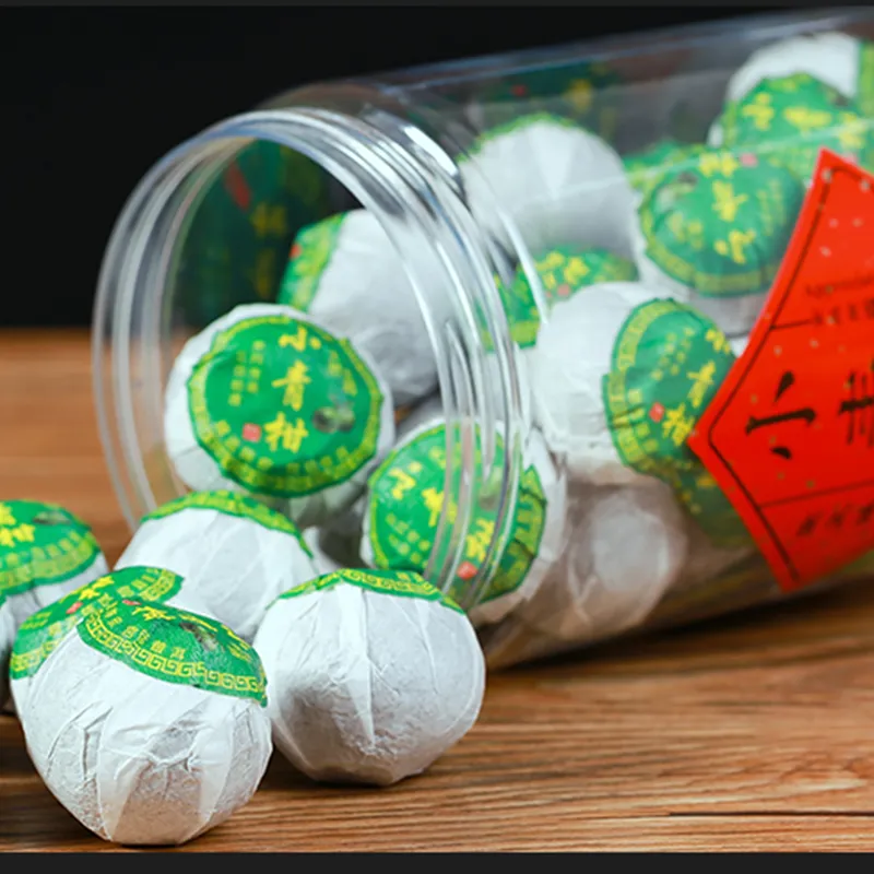 Wholesale 1box Dried Tangerine Cooked Pu er orange peel ripe puer natural plant tea Xiao Qinggan 250g