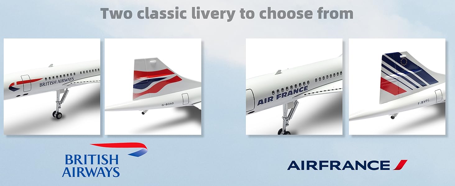 concorde model airplane;concorde plane model ;concorde 1/125 model;concorde metal model kits