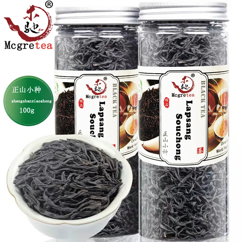Mcgretea 100g 2022 High quality Lapsang Souchong Black Chinese Tea Wuyi With Smoke Flavor Zheng Shan Xiao Zhong Tea