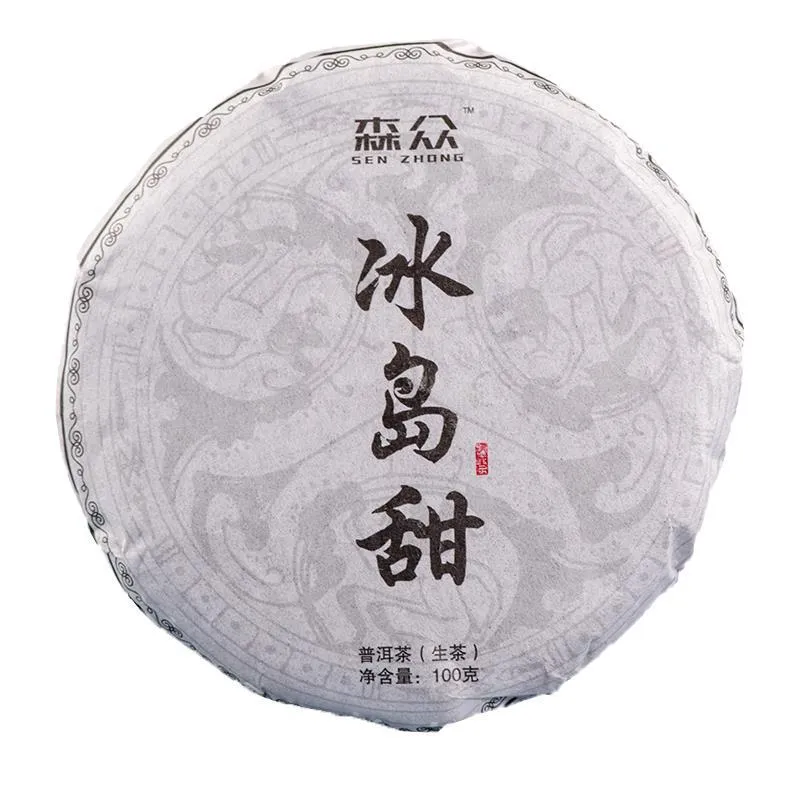 Wholesale Pu'er Tea Cake Icelandic Ancient Tree Icelandic Sweet Cake Pu'er Seven-seed Cake Puer Raw Tea 100g