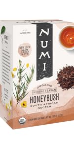 numi organic honeybush tea bags