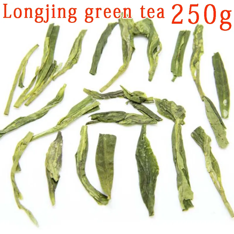 Good 2023 new handmade dragon well organic green tea, good quality Mingqian West Lake Longjing tea leaves 250g +Gift 