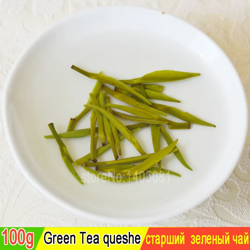 2023 high quality Green Tea Mingqian fried queshe Maojian tea 100 grams green healthy diet + 