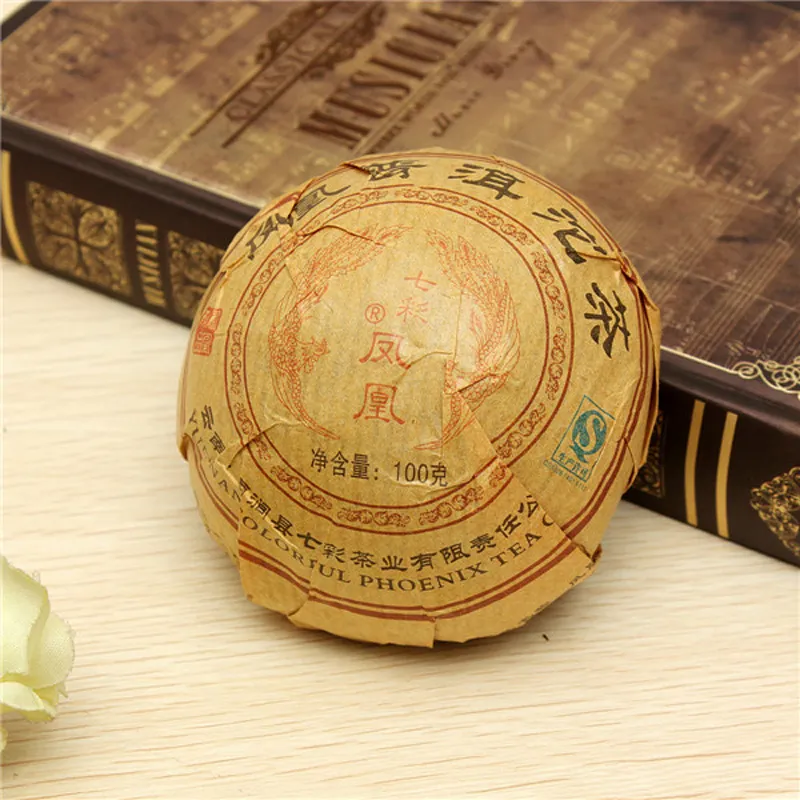 2002 Premium Yunnan puer tea,Old Tea Tree Materials Pu erh,100g Ripe Tuocha Tea +Secret Gift+