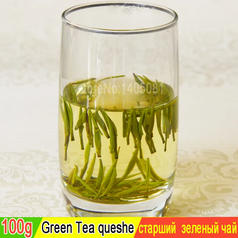 2023 high quality Green Tea Mingqian fried queshe Maojian tea 100 grams green healthy diet + 