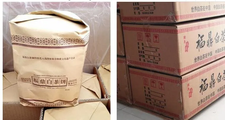 300g Chinese Fujian Fuding White Shoumei Lao Bai Cha Wild Old White Tea Cake Natural Health Care