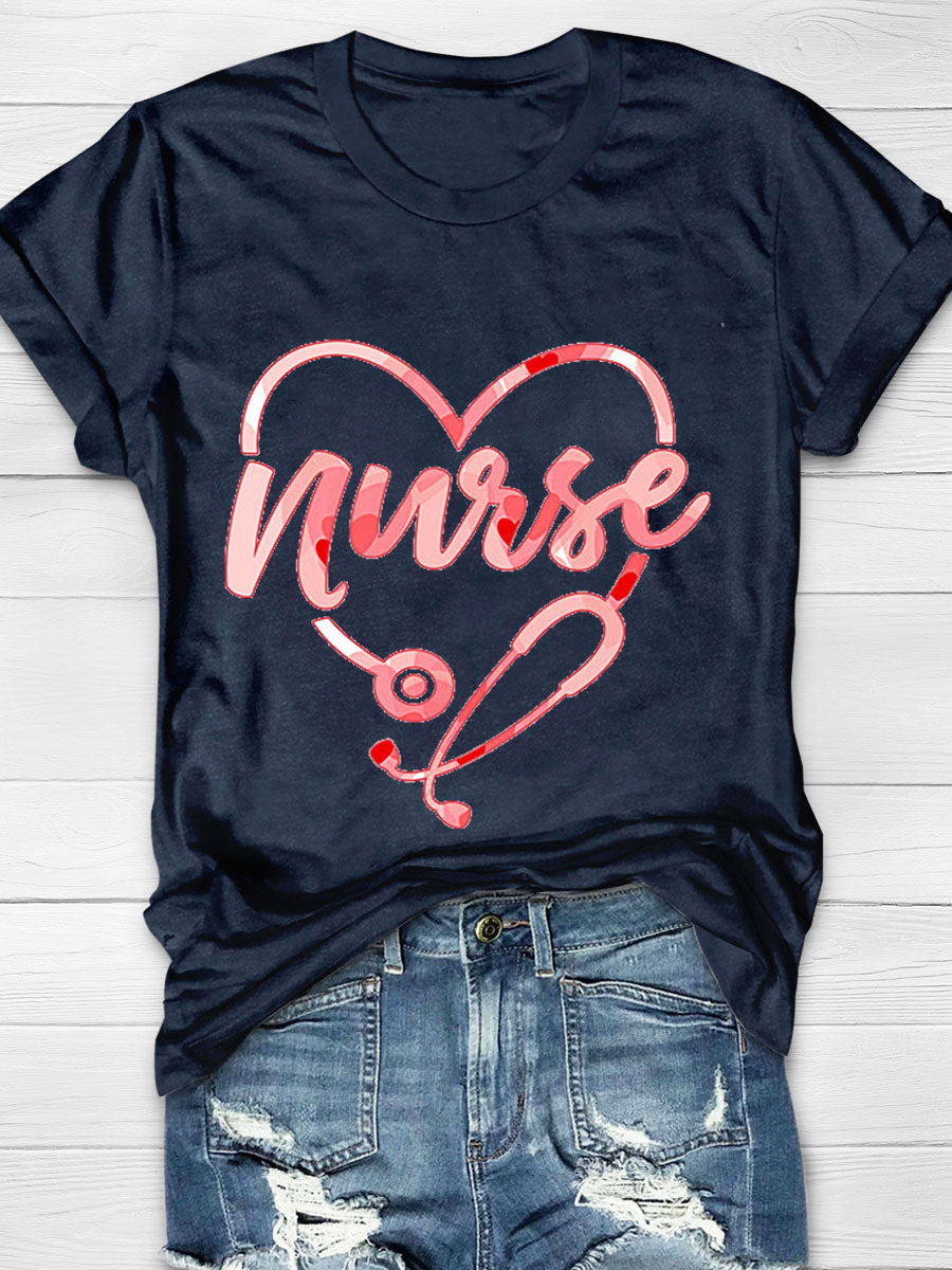 Pinky Heart Nurse T-Shirt