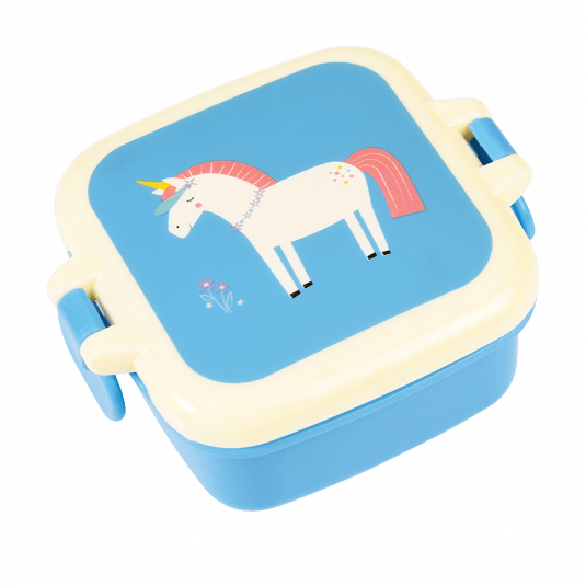 Unicorn Snack Box Container with Snap-on Lid - Funstra