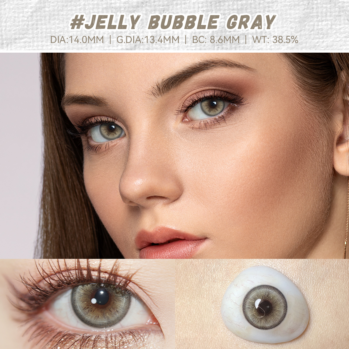 Jelly Bubble Gray | 6 Months Wear