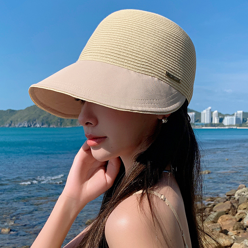 Women's large brim sun hat