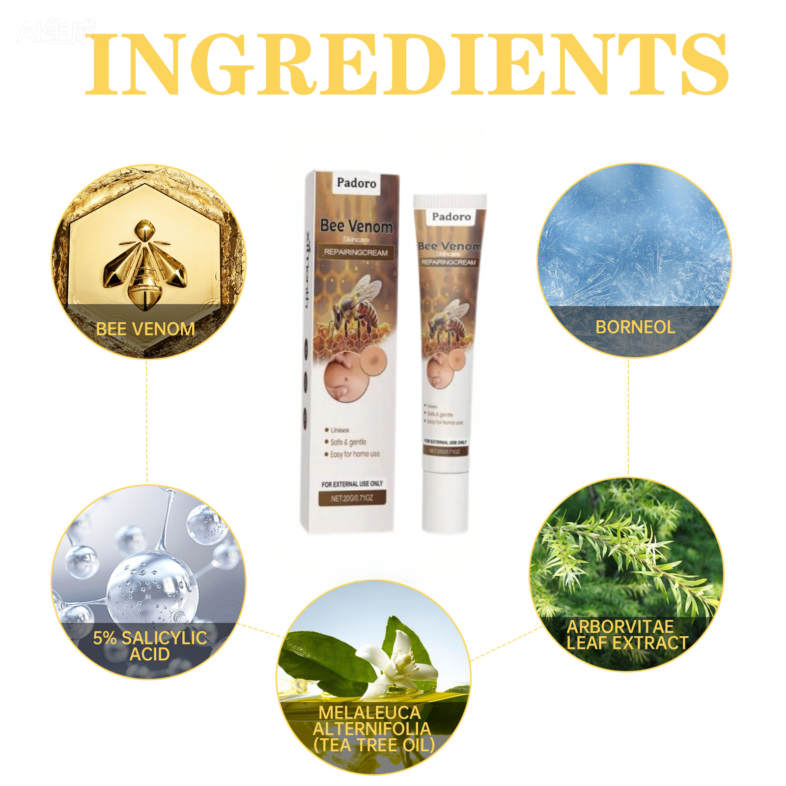 🔥Buy 1 Get 1 Free🔥Pain-free Bee Venom Wart and Tags Removoal Cream — Made for all skin types