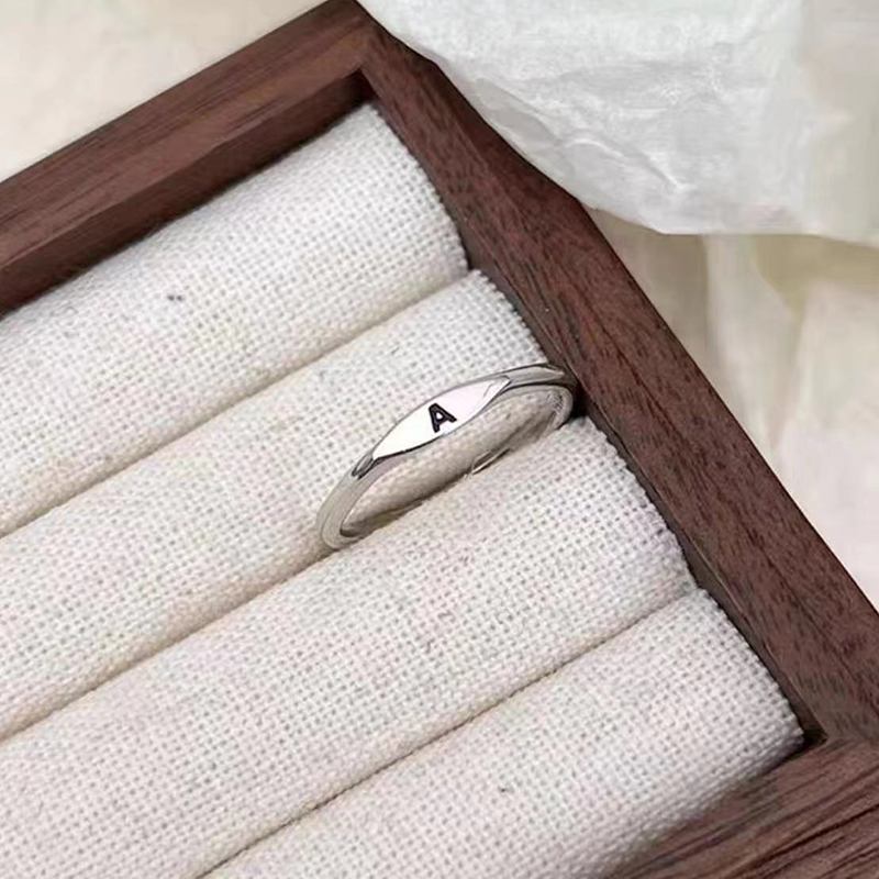 🔥Buy 1 Get 1 Free (Add 2 pcs to cart)🔥Personalized Initial Rings A-Z | Sterling Silver