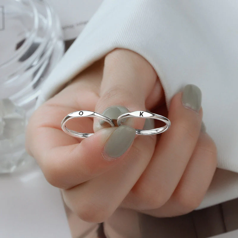 Personalized Initial Rings A-Z
