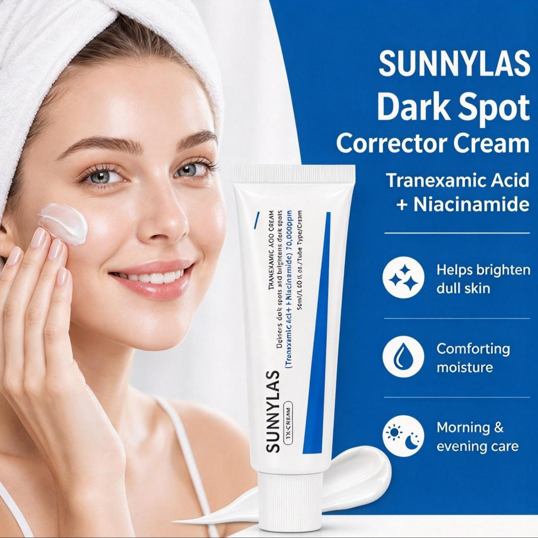 ✨ SUNNYLAS Dark Spot Corrector Cream – Tranexamic Acid + Niacinamide