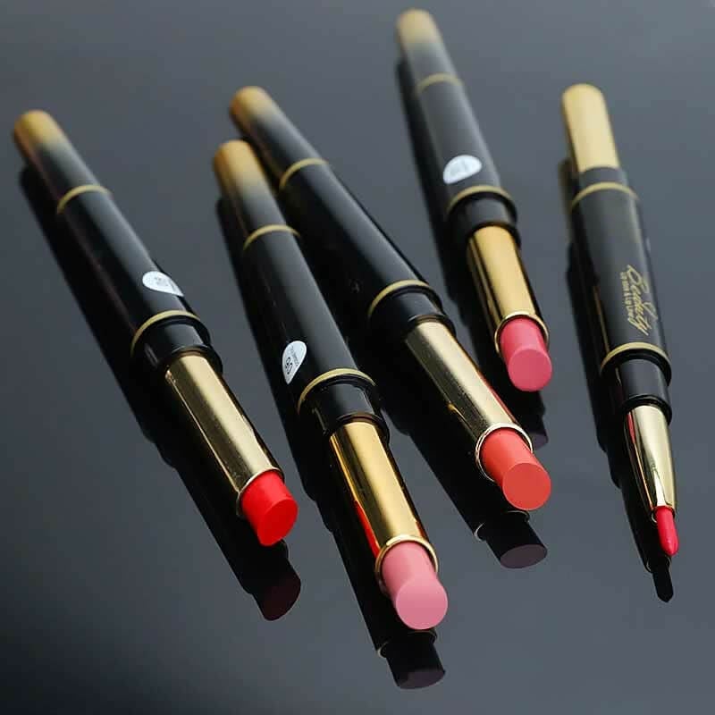 🔥Last Day 49% OFF-Double-ended Lipstick Automatic Lip Liner Matte Waterproof Non-fading Non-stick Lipstick