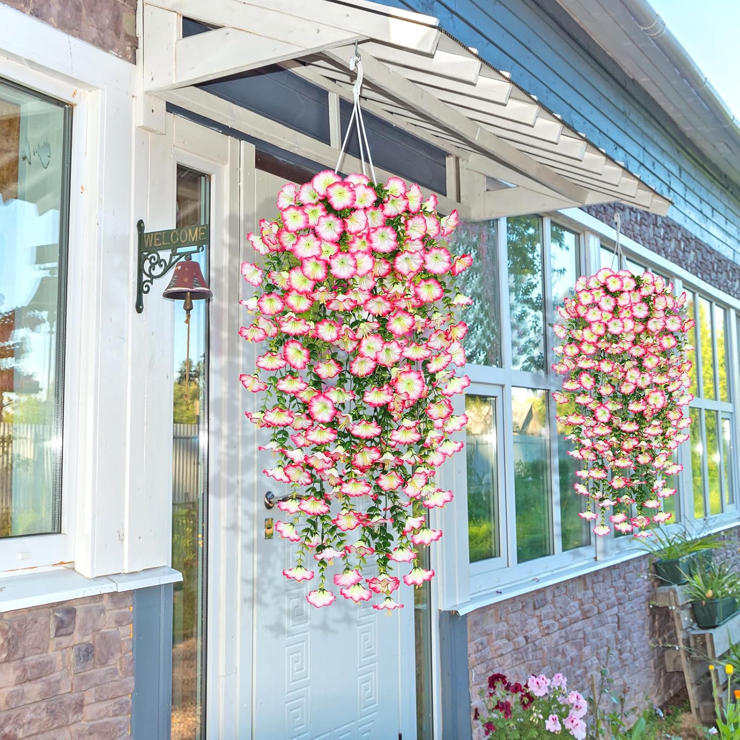 Fleurs artificielles réalistes résistantes aux UV – zéro entretien