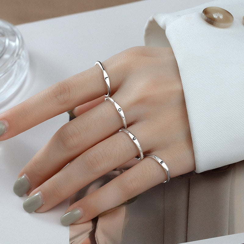 Personalized Initial Rings A-Z