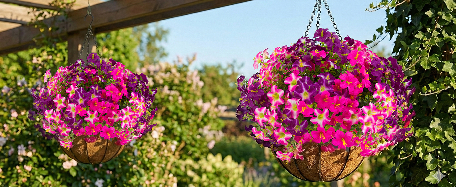 artificial flowers baskets