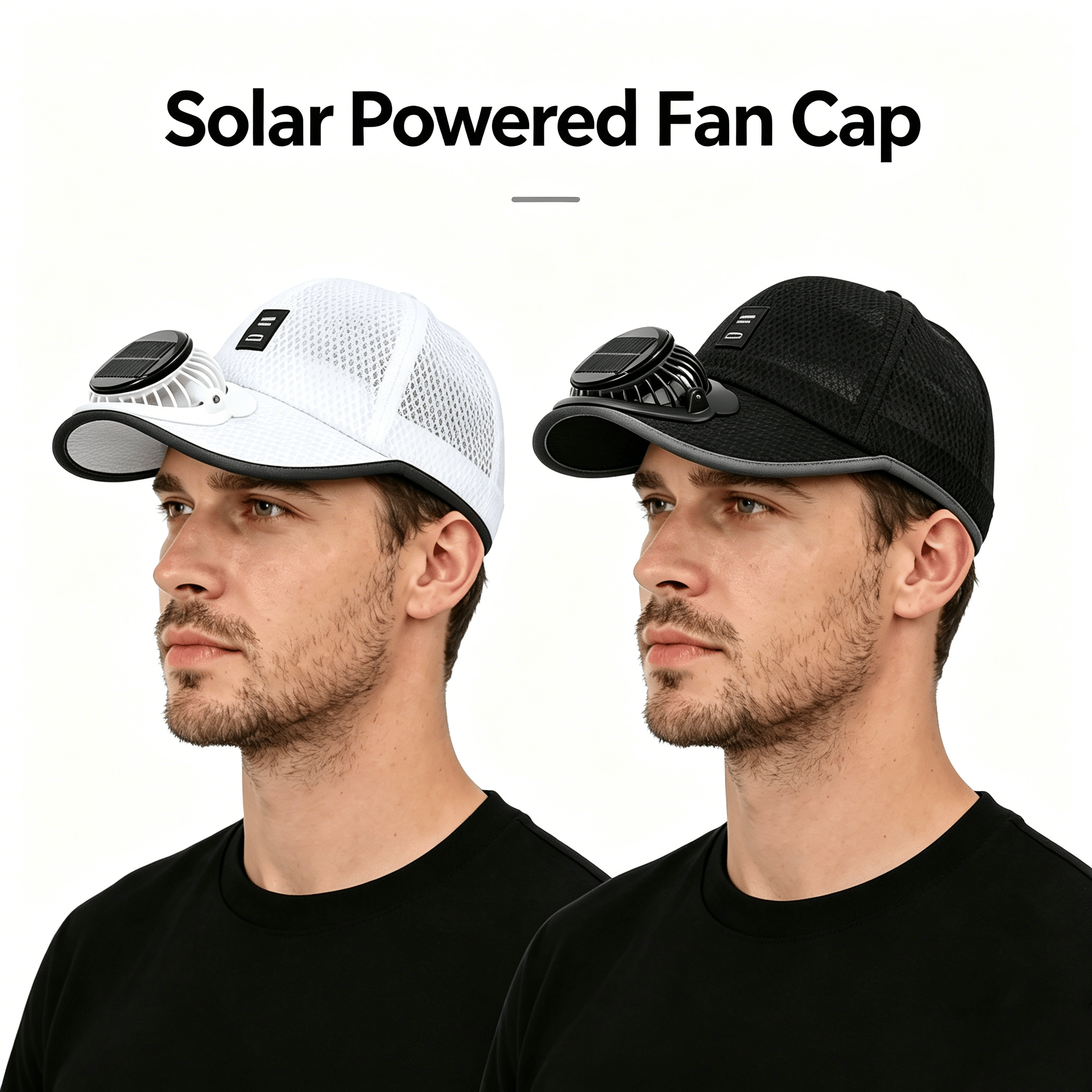 ☀️ HOT SALE 2026 Pro Outdoor Cooling Hat – Solar + USB Dual-Powered Fan Cap with UPF 50+ Sun Protection