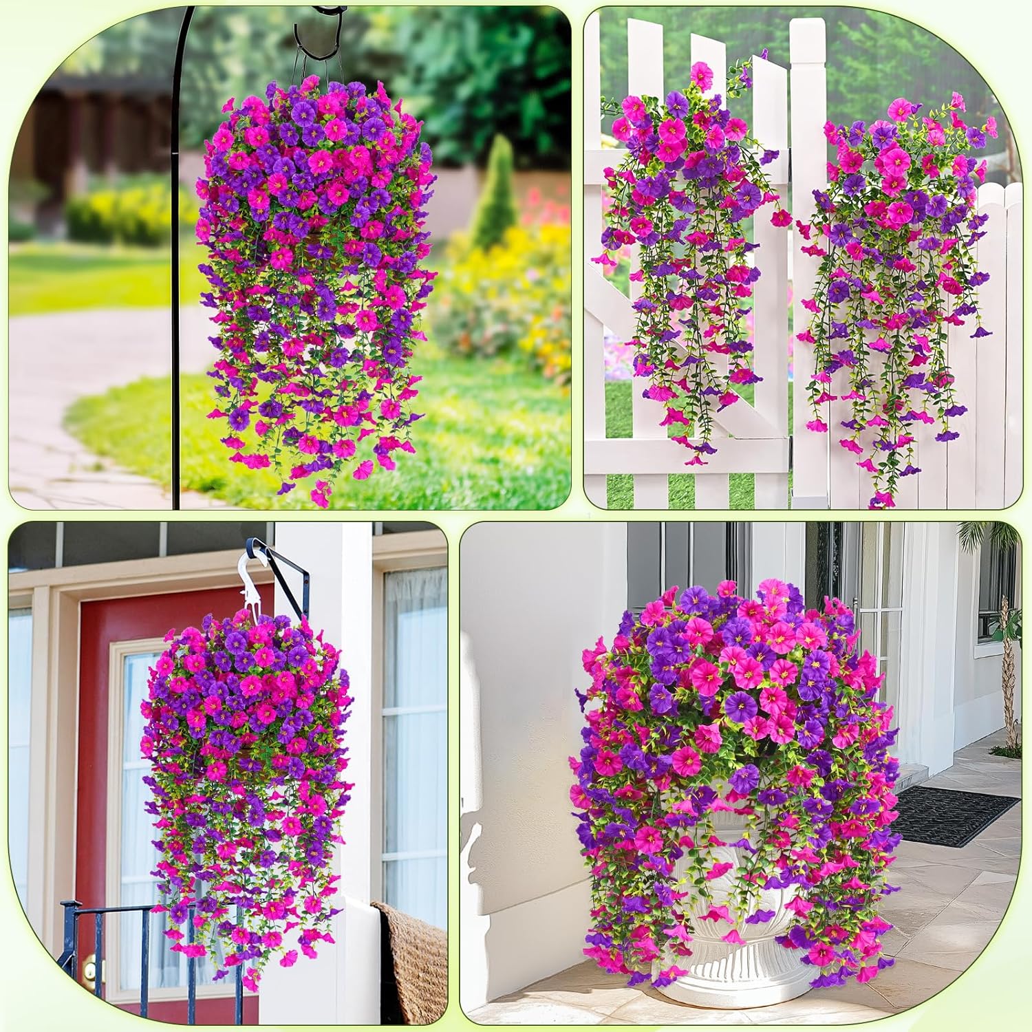 Fleurs artificielles réalistes résistantes aux UV – zéro entretien