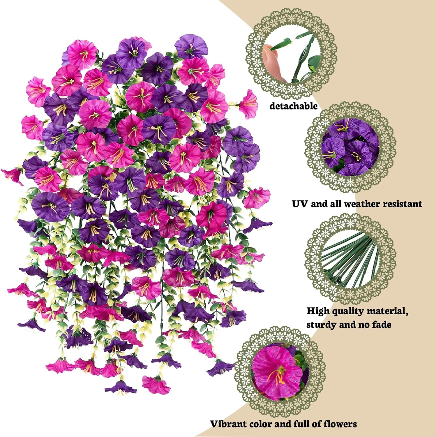 🔥Last Day 60% OFF🔥UV Resistant Artificial Petunias Flowers