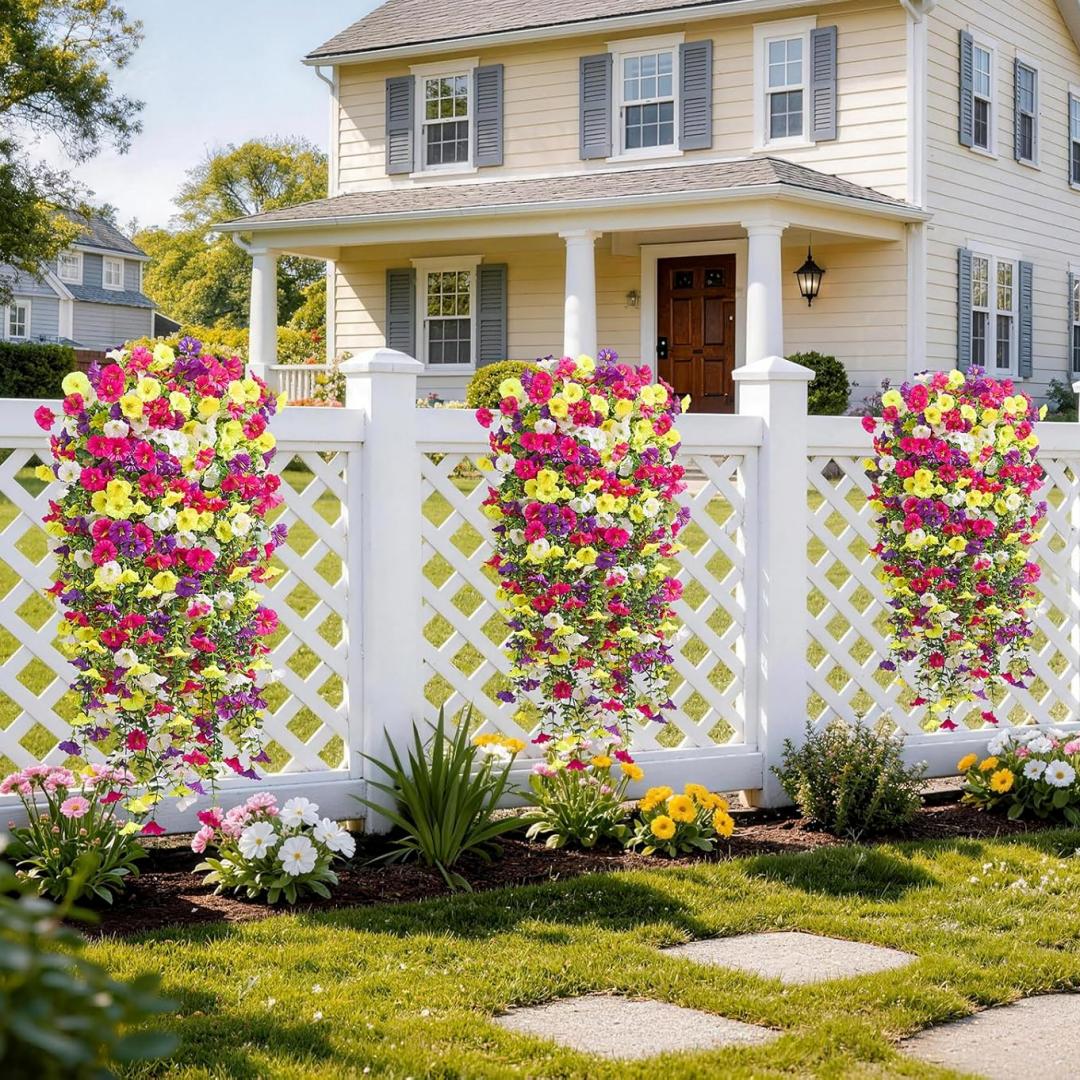Fleurs artificielles réalistes résistantes aux UV – zéro entretien