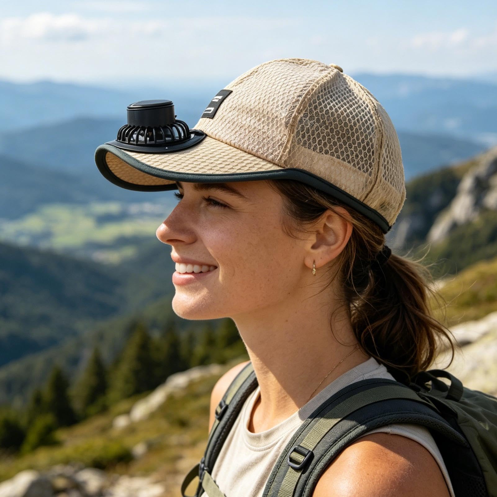 ☀️ HOT SALE 2026 Pro Outdoor Cooling Hat – Solar + USB Dual-Powered Fan Cap with UPF 50+ Sun Protection