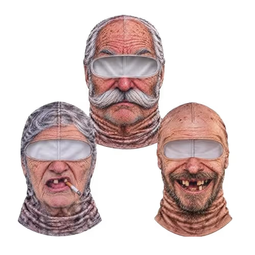 Funny Realistic Face Ski Mask – Hilarious Winter Party & Outdoor Gear