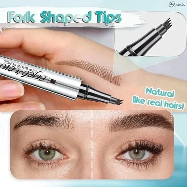 🔥2024 Hot Sale 49% off🔥3D Waterproof Microblading Eyebrow Pen 4 Fork Tip Tattoo Pencil