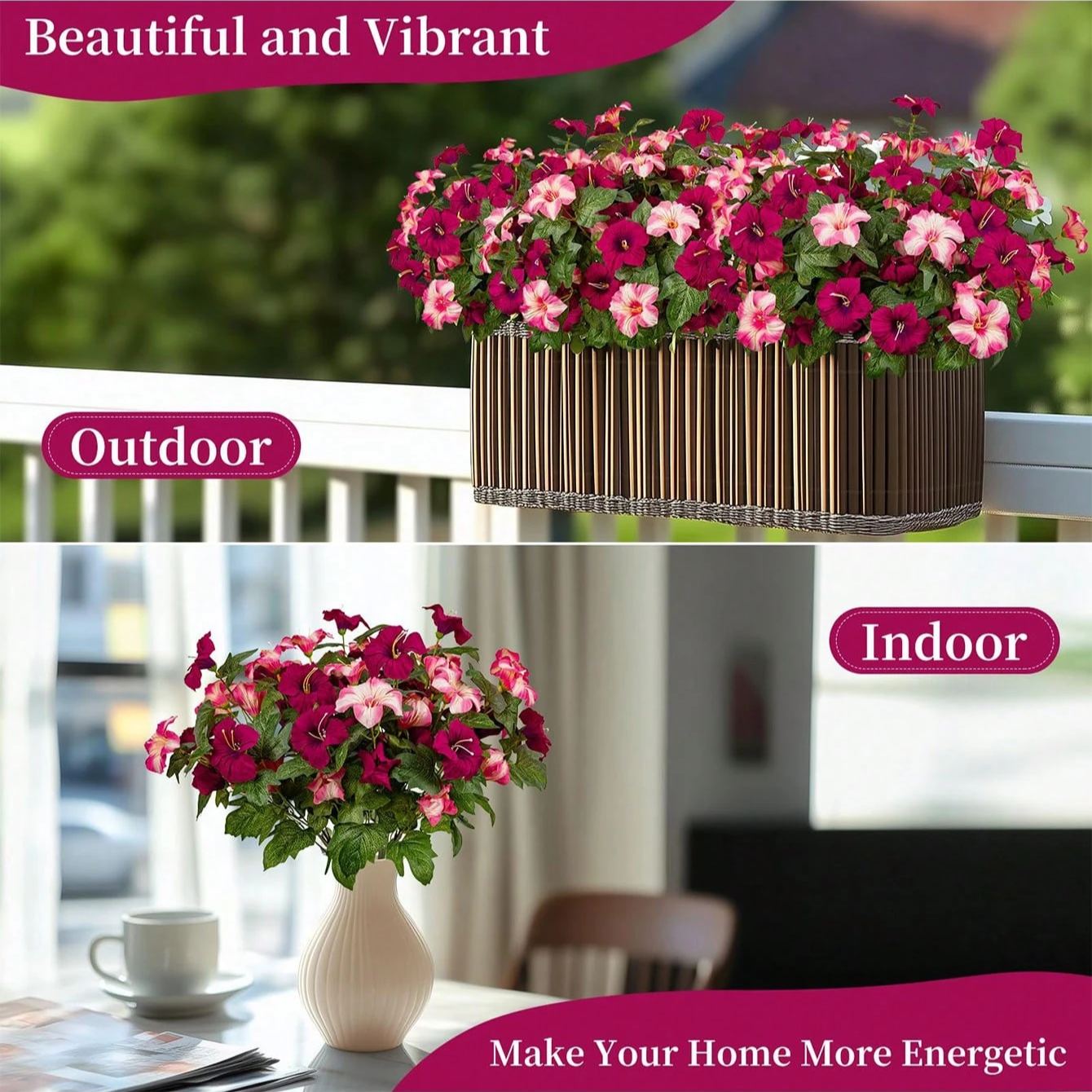 💐2026 Spring Hot Sale✨UV Simulation Artificial Petunias