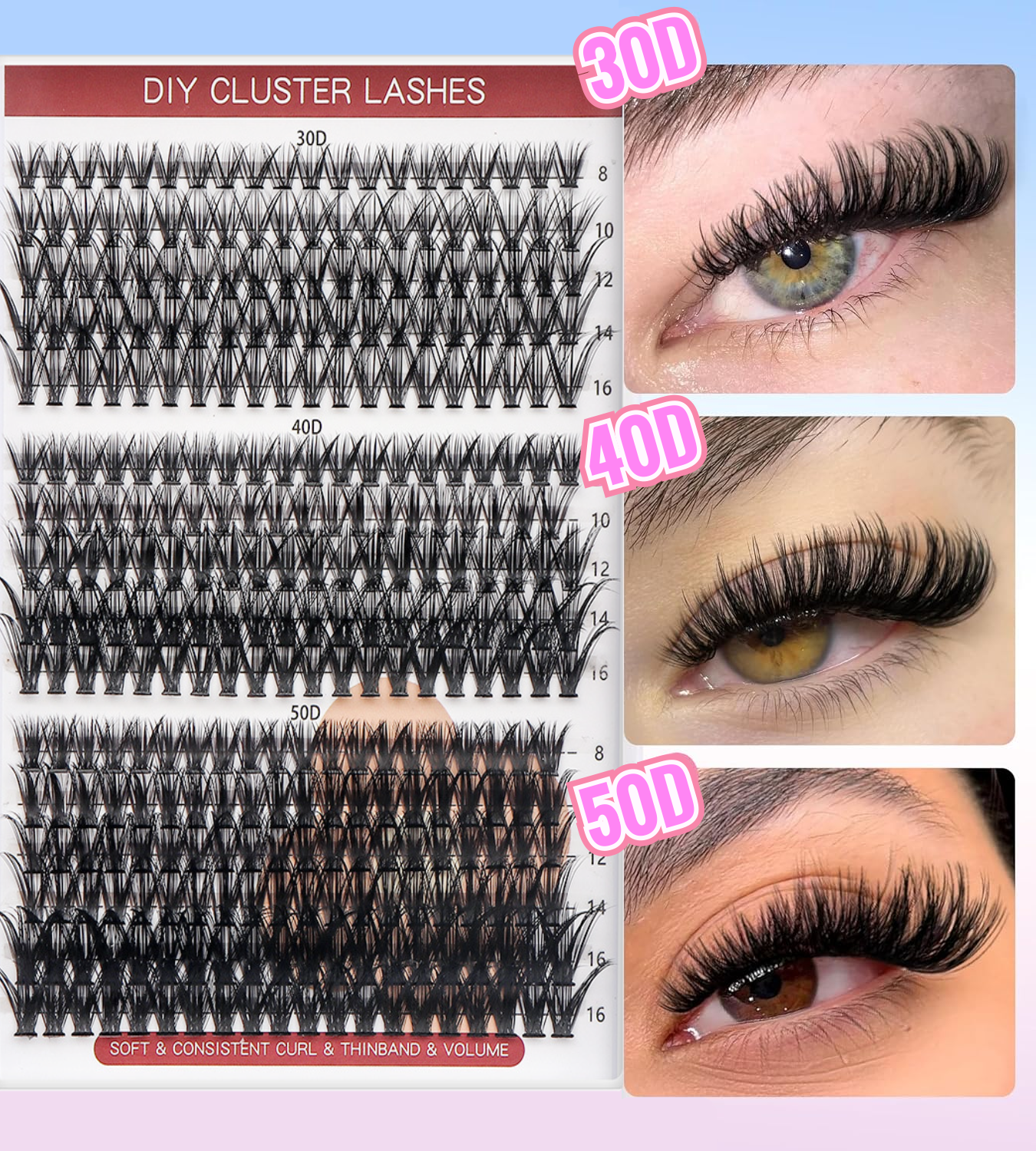 Buy 3 Get 1 Free 🔥Save $20🔥Loren's Lash Kits Eyelashes Makeup