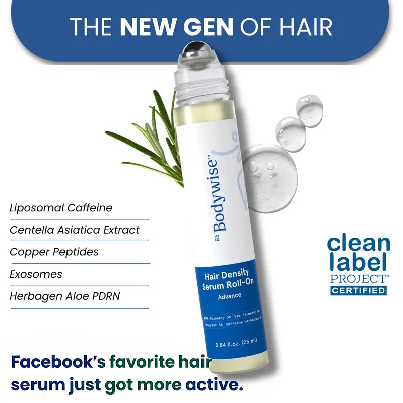 Bodywise™ Density Boost Roll-On Serum 5% Saw Palmetto DHT Balance Complex