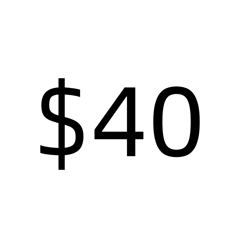 Shipping $40